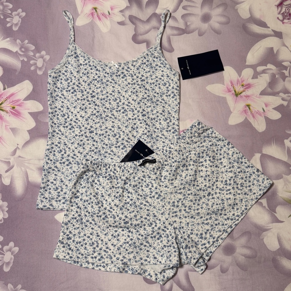 brandy blue floral pj set